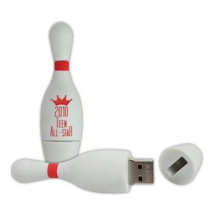 Maßgefertigte USB stick bowling pin - Topgiving